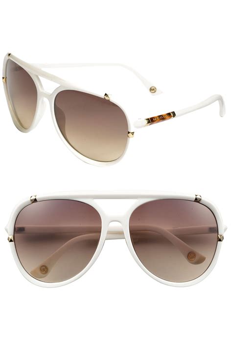 michael kors white framed womens sunglasses|are michael kors sunglasses polarized.